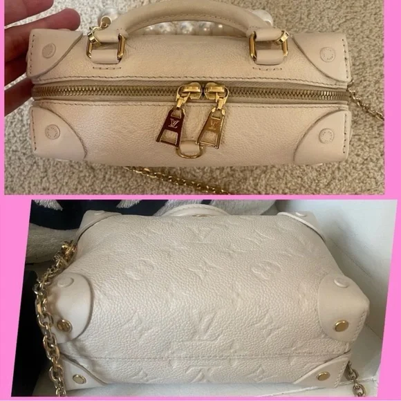 Louis Vuitton white monogram empriente petite Malle Souple - Picture 7 of 12